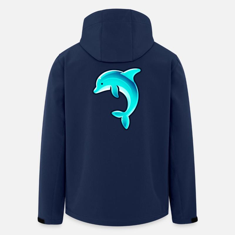 Delfin - Recycelte Männer Softshell-Jacke von Stanley/Stella - Navy