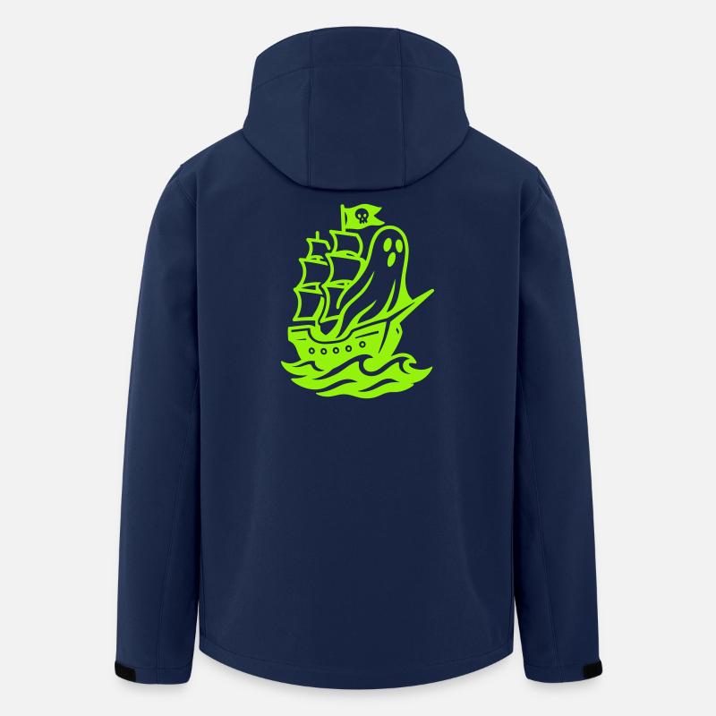 Ghostship Pop Art - Recycelte Männer Softshell-Jacke von Stanley/Stella - Navy