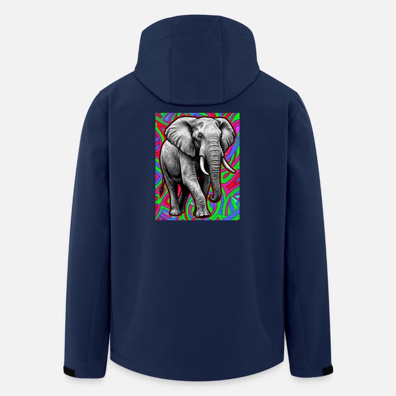 elephant - Men’s Recycled Softshell Jacket by Stanley/Stella - navy