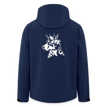 Appenzeller Sennenhund Krone Hunde Hund Wilsigns - Recycelte Männer Softshell-Jacke von Stanley/Stella - Navy - Hinten - AI Model Male 185 light (185cm)