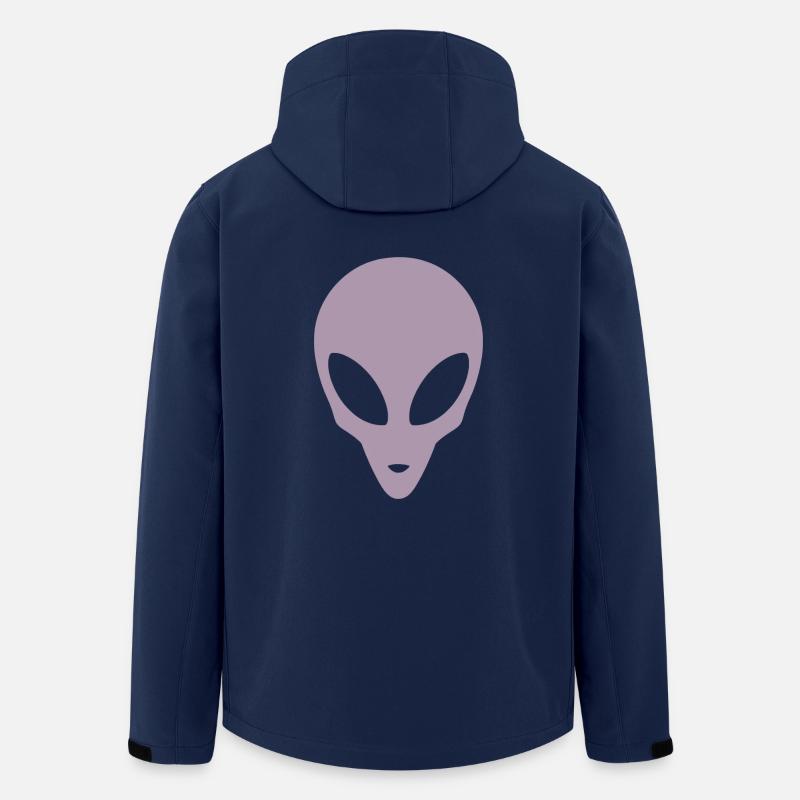 Silhouette eines Alienkopfes - Recycelte Männer Softshell-Jacke von Stanley/Stella - Navy