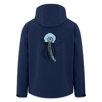 méduse - Veste softshell homme en polyester recyclé Stanley/Stella - marine - Dos - AI Model Male 185 light (185cm)
