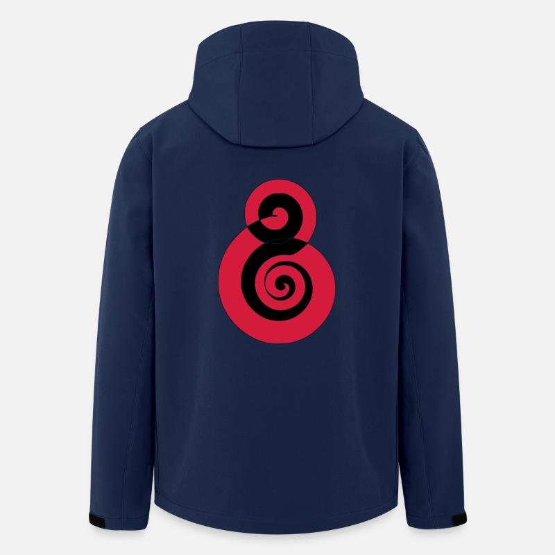 Spiral Black Soulfly - Recycelte Männer Softshell-Jacke von Stanley/Stella - Navy