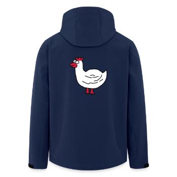 Chicken - Men’s Recycled Softshell Jacket by Stanley/Stella - navy - Back - AI Model Male 185 light (185cm)