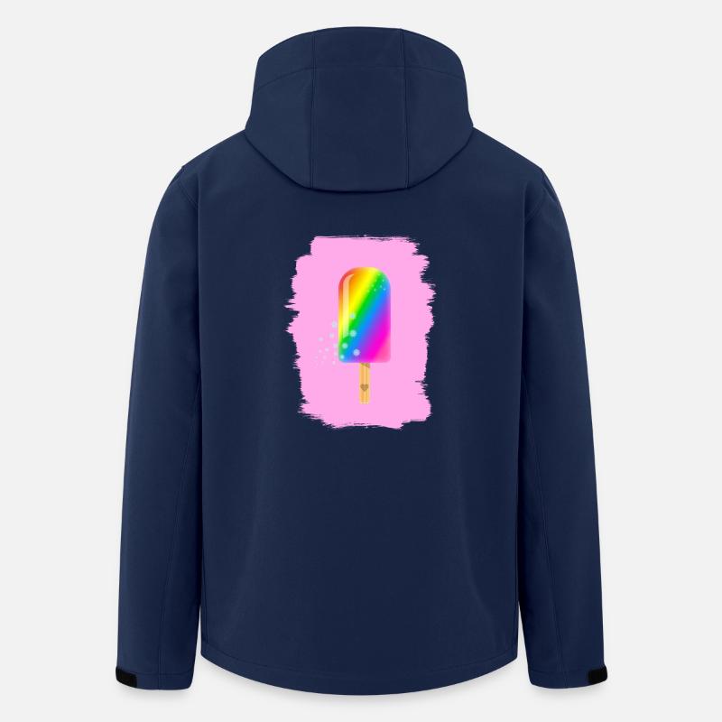Glace de licorne - Veste softshell homme en polyester recyclé Stanley/Stella - marine