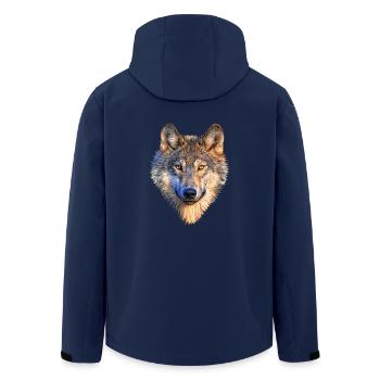 loup - Veste softshell homme en polyester recyclé Stanley/Stella - marine - Dos - AI Model Male 185 light (185cm)