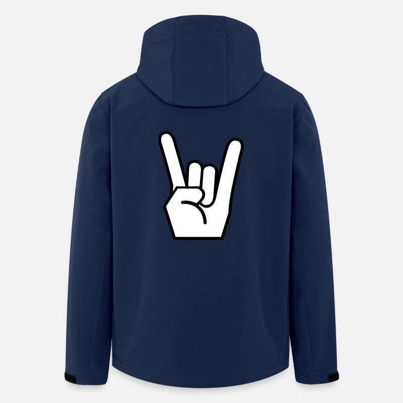 Metalhand - Recycelte Männer Softshell-Jacke von Stanley/Stella - Navy