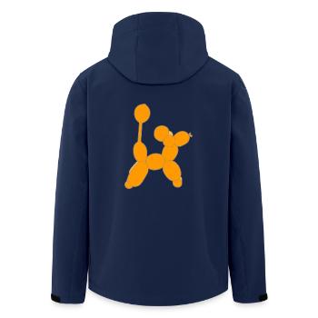 Balloon Dog - Men’s Recycled Softshell Jacket by Stanley/Stella - navy - Back - AI Model Male 185 light (185cm)