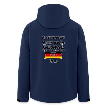 Geschenk Genial komme aus Coburg - Recycelte Männer Softshell-Jacke von Stanley/Stella - Navy - Hinten - AI Model Male 185 light (185cm)