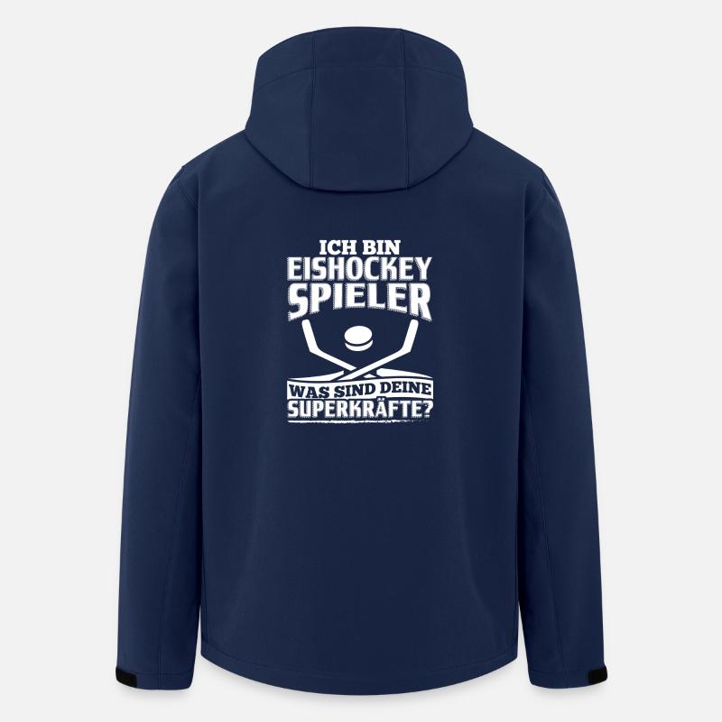 Lustiges Eishockey Shirt Ich Bin Eishockey - Recycelte Männer Softshell-Jacke von Stanley/Stella - Navy