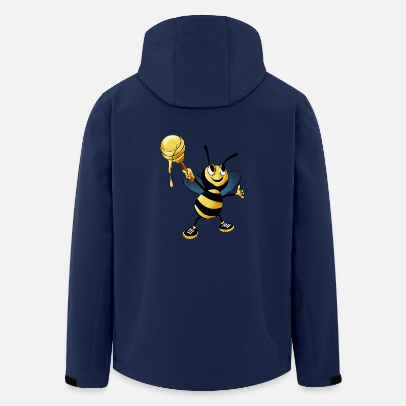 bee - Men’s Recycled Softshell Jacket by Stanley/Stella - navy