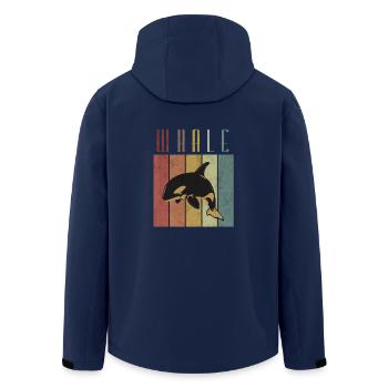 Baleine - Veste softshell homme en polyester recyclé Stanley/Stella - marine - Dos - AI Model Male 185 light (185cm)