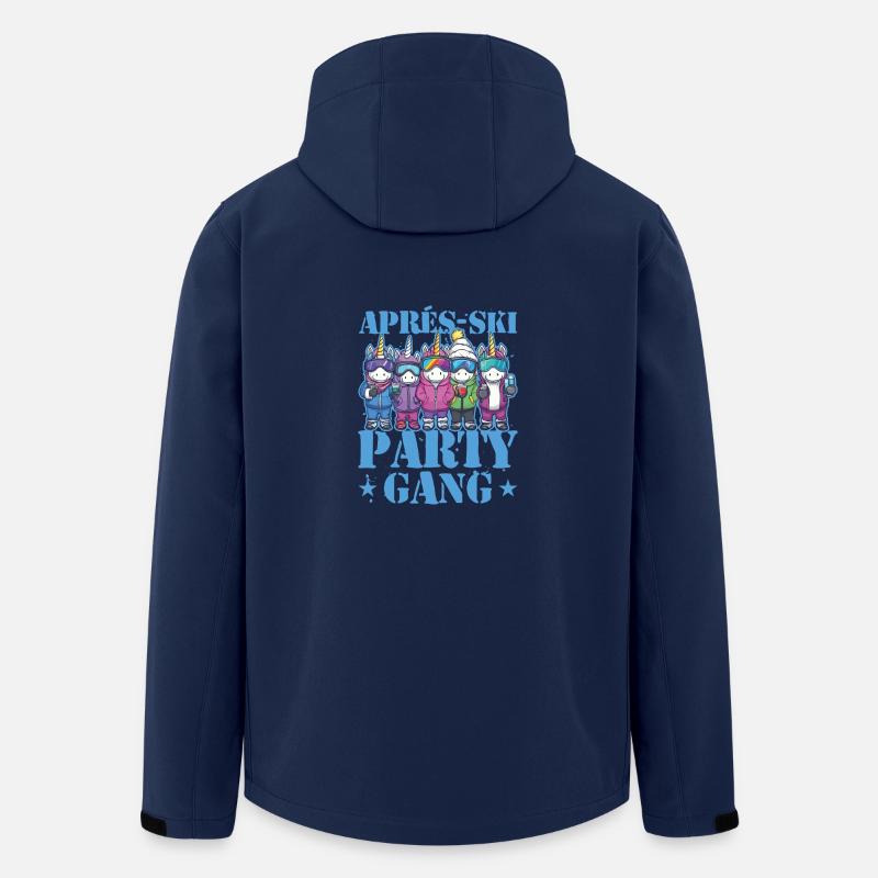 Apres Ski Party Gang Einhorn - Recycelte Männer Softshell-Jacke von Stanley/Stella - Navy