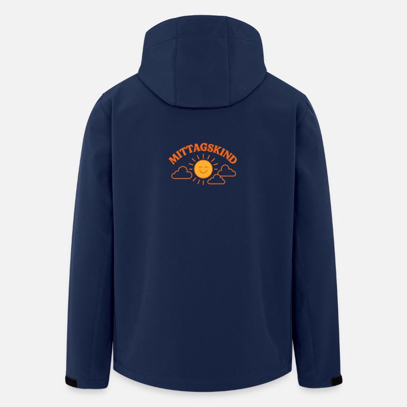 Vibrations d’enfant à midi - Veste softshell homme en polyester recyclé Stanley/Stella - marine