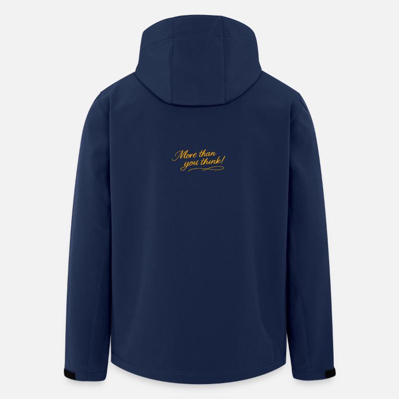 More than you think! - Recycelte Männer Softshell-Jacke von Stanley/Stella - Navy
