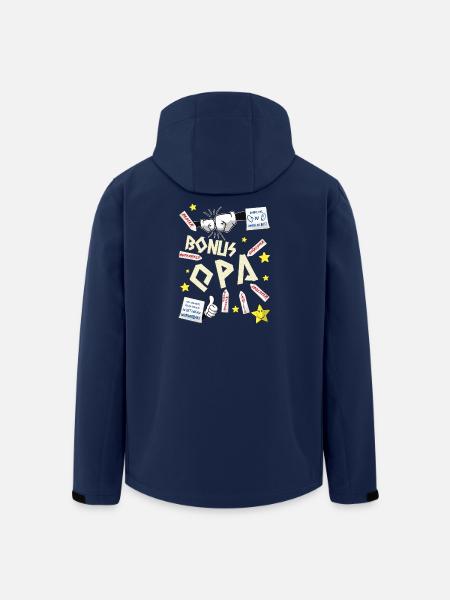 Bonusopa - Recycelte Männer Softshell-Jacke von Stanley/Stella - Navy