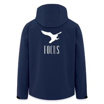Focus Eagle Disziplin Produktivitätsmentalität - Recycelte Männer Softshell-Jacke von Stanley/Stella - Navy - Hinten - AI Model Male 185 light (185cm)