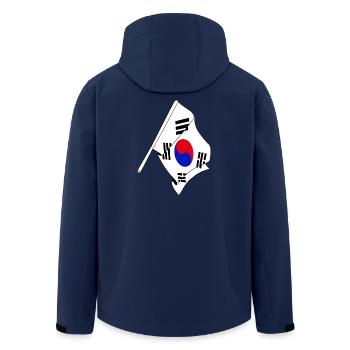 Drapeau de la Corée du Sud - Veste softshell homme en polyester recyclé Stanley/Stella - marine - Dos - AI Model Male 185 light (185cm)