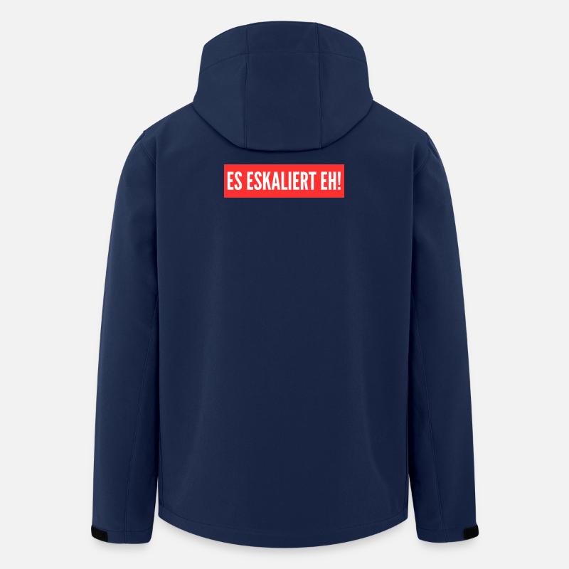 It's escalating anyway! - Men’s Recycled Softshell Jacket by Stanley/Stella - navy