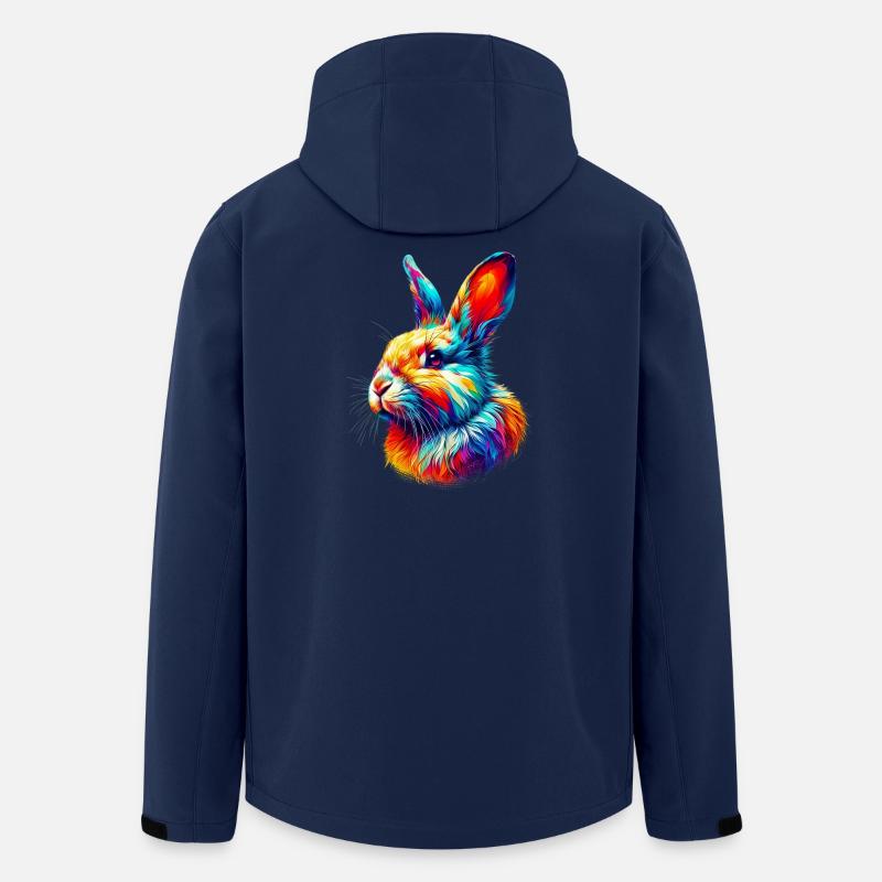 Kaninchen - Recycelte Männer Softshell-Jacke von Stanley/Stella - Navy