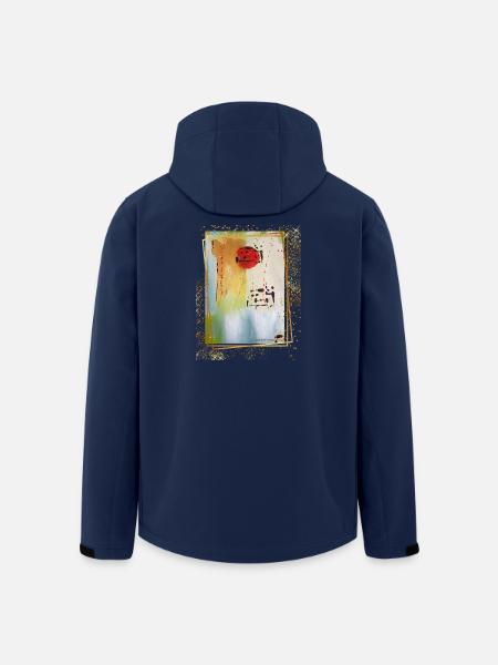 Abstraktes Gemälde, inspiriert von Carmina Burana - Recycelte Männer Softshell-Jacke von Stanley/Stella - Navy