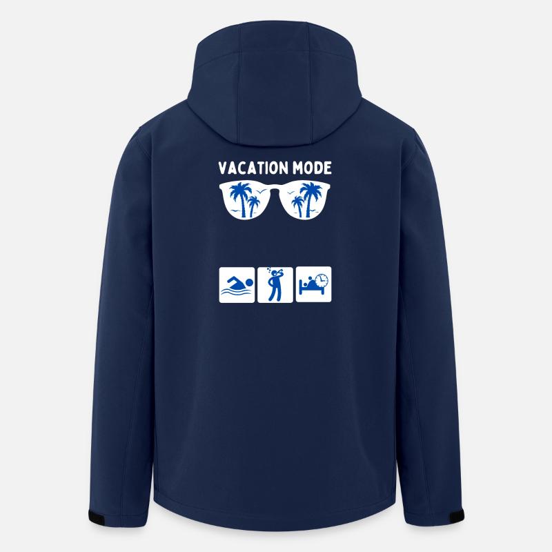 Mode vacances - Veste softshell homme en polyester recyclé Stanley/Stella - marine