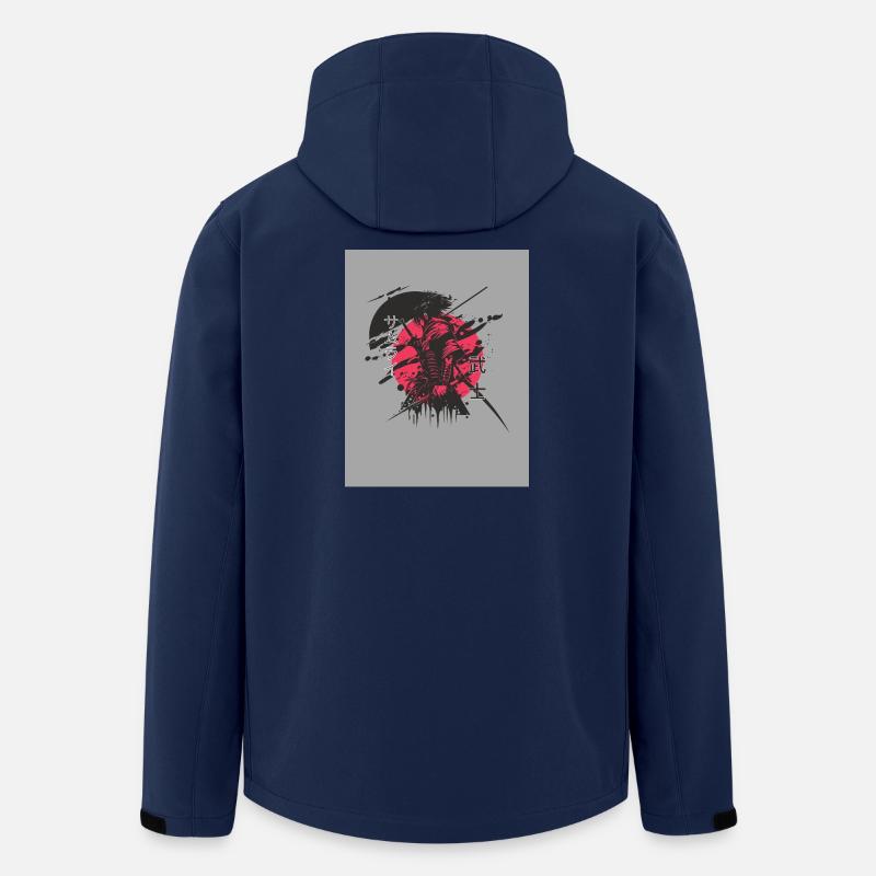 Red and black samurai - Recycelte Männer Softshell-Jacke von Stanley/Stella - Navy