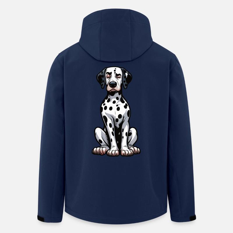 Dalmatiner Dalmatinerhalter Dalmatinerbesitzer - Recycelte Männer Softshell-Jacke von Stanley/Stella - Navy