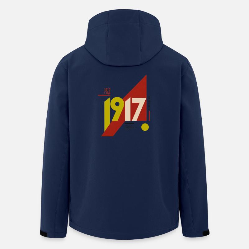 Constructivist 1917 - Russian Revolution - Men’s Recycled Softshell Jacket by Stanley/Stella - navy