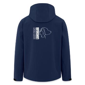 Deutsch Langhaar Profil Hunde Hund Wilsigns - Recycelte Männer Softshell-Jacke von Stanley/Stella - Navy - Hinten - AI Model Male 185 light (185cm)