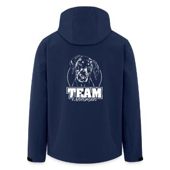 TEAM DOBERMAN Dobie Hundesport Hunde IGP Wilsigns - Recycelte Männer Softshell-Jacke von Stanley/Stella - Navy - Hinten - AI Model Male 185 light (185cm)