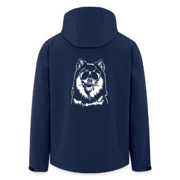 FINNISCHER LAPPHUND cool Sonnenbrille Wilsigns - Recycelte Männer Softshell-Jacke von Stanley/Stella - Navy - Hinten - AI Model Male 185 light (185cm)