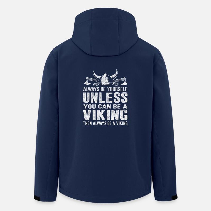 Sei immer ein Wikinger Viking - Recycelte Männer Softshell-Jacke von Stanley/Stella - Navy