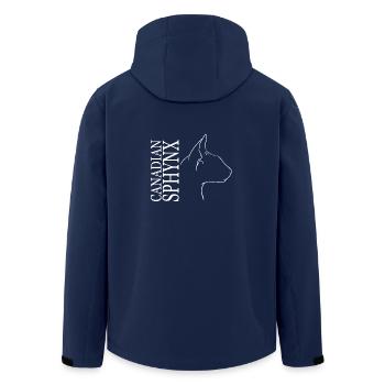 Canadian Sphynx Profile Cats Cat Wilsigns - Men’s Recycled Softshell Jacket by Stanley/Stella - navy - Back - AI Model Male 185 light (185cm)