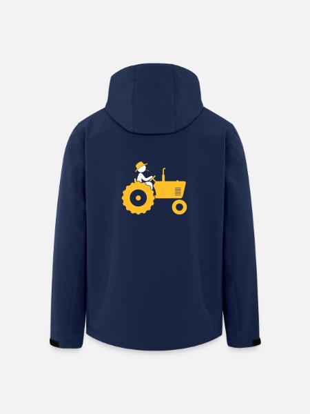 Landwirt auf Traktor - Recycelte Männer Softshell-Jacke von Stanley/Stella - Navy