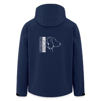 BAYERISCHER GEBIRGSSCHWEISSHUND Profil Hunde Hund - Recycelte Männer Softshell-Jacke von Stanley/Stella - Navy - Hinten - AI Model Male 185 light (185cm)