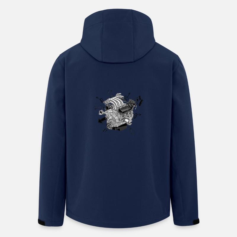 Engine - Men’s Recycled Softshell Jacket by Stanley/Stella - navy