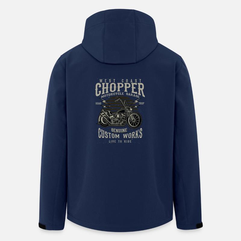 West Coast Chopper - Men’s Recycled Softshell Jacket by Stanley/Stella - navy