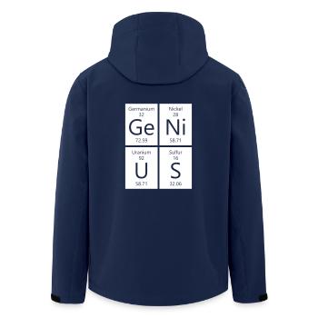 Chimie Genius - Ge Ni US - Veste softshell homme en polyester recyclé Stanley/Stella - marine - Dos - AI Model Male 185 light (185cm)
