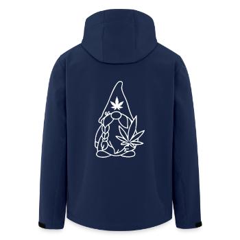 Wikingerzwerg Wikingerwichtel mit Hanfblatt - Recycelte Männer Softshell-Jacke von Stanley/Stella - Navy - Hinten - AI Model Male 185 light (185cm)