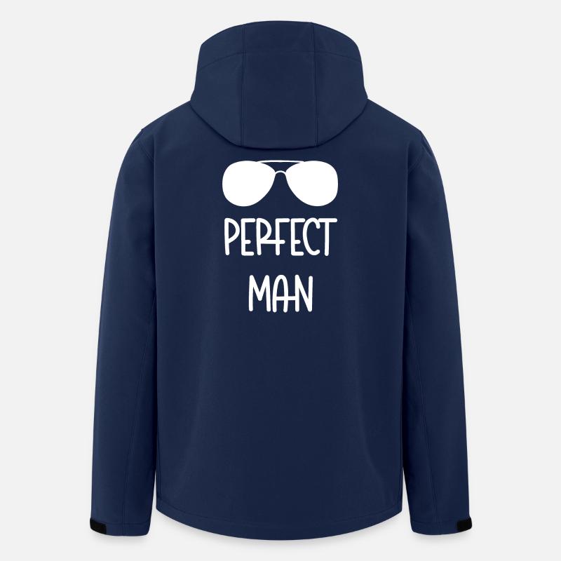 Perfect Man Designer Glasses - Men’s Recycled Softshell Jacket by Stanley/Stella - navy