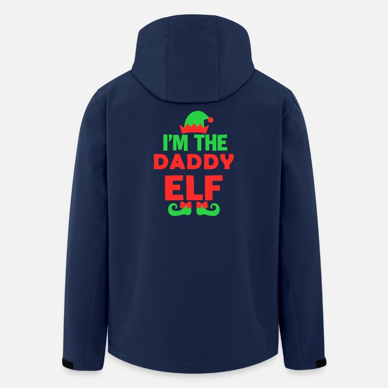 Papa Elf Urlaub Mutig - Recycelte Männer Softshell-Jacke von Stanley/Stella - Navy
