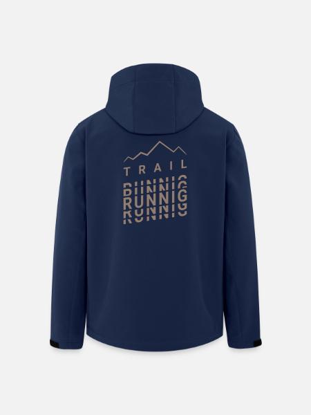Trailrunning-Bewegung - Recycelte Männer Softshell-Jacke von Stanley/Stella - Navy