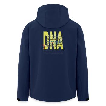 DNA - Recycelte Männer Softshell-Jacke von Stanley/Stella - Navy - Hinten - AI Model Male 185 light (185cm)