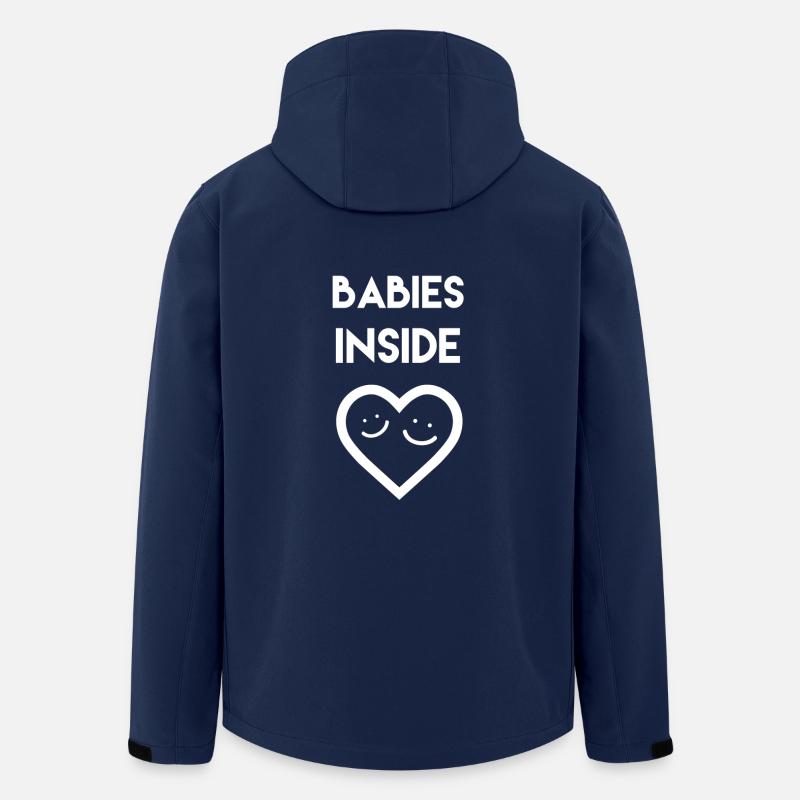 Babies Inside - für Zwillinge - Recycelte Männer Softshell-Jacke von Stanley/Stella - Navy