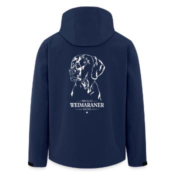 Weimaraner Mom Hunde Hund Jagdhunde Wilsigns - Recycelte Männer Softshell-Jacke von Stanley/Stella - Navy - Hinten - AI Model Male 185 light (185cm)