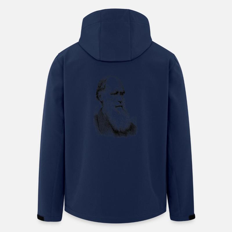 Charles Darwin - Recycelte Männer Softshell-Jacke von Stanley/Stella - Navy