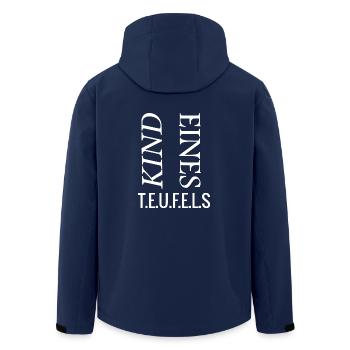Child of a Devil - Men’s Recycled Softshell Jacket by Stanley/Stella - navy - Back - AI Model Male 185 light (185cm)