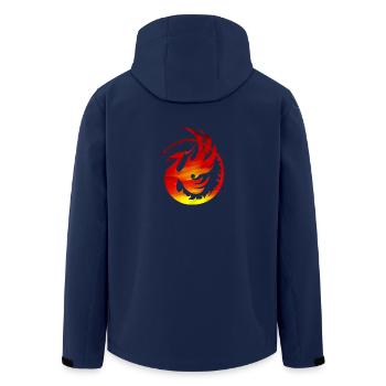 Escouade de Phoenix - Veste softshell homme en polyester recyclé Stanley/Stella - marine - Dos - AI Model Male 185 light (185cm)