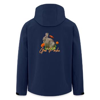 God Paske Frohe Ostern - Recycelte Männer Softshell-Jacke von Stanley/Stella - Navy - Hinten - AI Model Male 185 light (185cm)